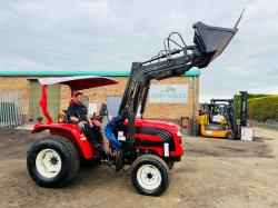 FOTON ESTATE 5500+4 4WD TRACTOR*C/W FRONT LOADER & TINES*176 HOURS*VIDEO*