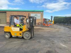 TCM FD30Z7S CONTAINER SPEC FORKLIFT *C/W 8 FT TINES*VIDEO*