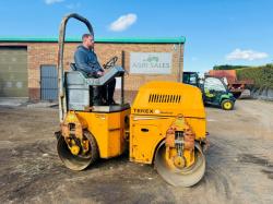 TEREX BENFORD TV1200D DOUBLE DRUM ROLLER*C/W VIBRATE*VIDEO*