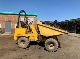 THWAITES 3 TONNE STRAIGHT TIP DUMPER*C/W YANMAR ENGINE*VIDEO*