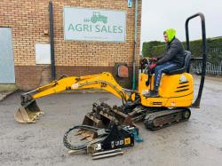 JCB MICRO TRACKED EXCAVATOR *1664 HOURS* C/W 5 BUCKETS*VIDEO*