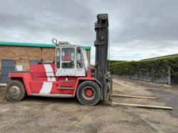 KALMAR DC16-1200 FORKLIFT*C/W FORK POSITIONER*VIDEO*