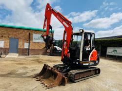 KUBOTA KX121-3 EXCAVATOR*C/W GRAPPLE*3141 HOURS*VIDEO*