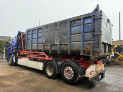 VOLVO FE320 HOOK LOADER LORRY*C/W PALFINGER CRANE*VIDEO*