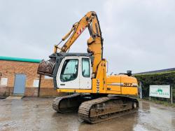 LIEBHERR 317 HRC EXCAVATOR*C/W ROTATING SELECTOR GRAB*YEAR 2010*VIDEO*