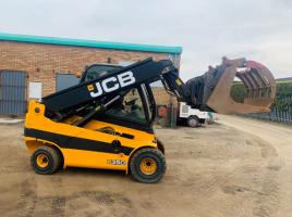 JCB 35D TELETRUK*YEAR 2018*C/W HYDRAULIC MUCK GRAB BUCKET*VIDEO*