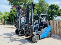 LINDE H20T-01 EVO GAS FORKLIFT * YEAR 2011 * C/W SIDE SHIFT & TINE POSITIONER * CHOICE *