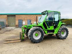 MERLO P34.7+ TURBO TELEHANDLER*C/W PALLET TINES*YEAR 2014*VIDEO*