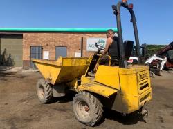 THWAITES 3 TONNE STRAIGHT TIP DUMPER*C/W YANMAR ENGINE*VIDEO*