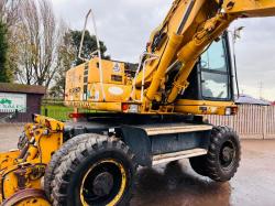 KOMATSU PW150ES-6K 4WD WHEELED EXCAVATOR C/W QUICK HITCH & RAILWAY GEAR *VIDEO*