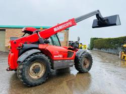 MANITOU MLT 741 TURBO TELEHANDLER*AG SPEC*C/W NEW BUCKET*VIDEO*