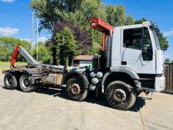 IVECO 8X4 DOUBLE DRIVE HOOK LOADER LORRY C/W EASY SHEET 