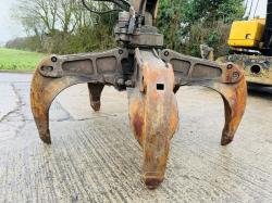 CATERPILLAR M325D HIGH RISE SCRAP HANDLER*C/W ROTATING SCRAP GRAB*VIDEO*