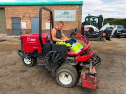 TORO REELMASTER 3100D 3WD RIDE ON MOWER*VIDEO*