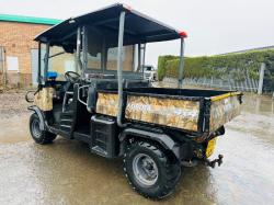 KUBOTA RTV 1140 CPX* C/W HYDRAULIC TIP*YEAR 2014*VIDEO*