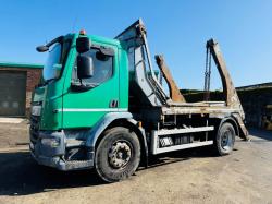 DAF LF220FA RIGID SKIP LORRY*C/W PULL OVER NET*YEAR 2017*VIDEO*