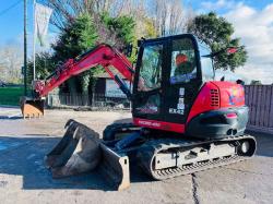 KUBOTA KX080-4A2 EXCAVATOR *YEAR 2020, 3137 READING* C/W 3 X BUCKETS *VIDEO*