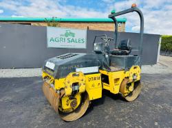 BOMAG BW120AD-3 DOUBLE DRUM VIBRATING ROLLER*C/W ROLL BAR*VIDEO*