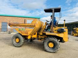 THWAITES 7 TONNE STRAIGHT TIP DUMPER*C/W PERKINS ENGINE*VIDEO*