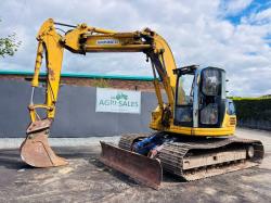 KOMATSU PC130 LC TRACKED EXCAVATOR*C/W OFFSET BOOM*VIDEO*