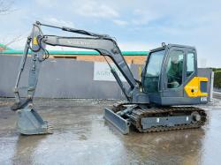 VOLVO EC55D RUBBER BLOCK TRACKS EXCAVATOR *YEAR 2017*C/W BUCKET*VIDEO*
