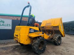 THWAITES 6 TONNE STRAIGHT TIP DUMPER*C/W SAFETY FRAME*VIDEO*