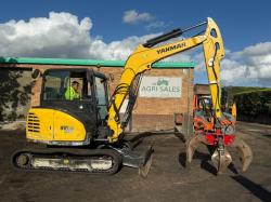 YANMAR SV60-A EXCAVATOR*YEAR 2019*C/W SCRAP GRAB*VIDEO*