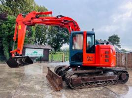 HITACHI ZAXIS 135UR TRACKED EXCAVATOR C/W FRONT BLADE *VIDEO*