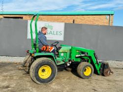 JOHN DEERE 955 4WD COMPACT TRACTOR*C/W FRONT LOADER*VIDEO*