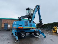 FUCHS MHL 320 HIGH RISE SCRAP HANDLER*C/W ROTATING SCRAP GRAB*VIDEO*