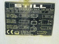 STILL RX70-20 T FORKLIFTS*SPARES AND REPAIRS*YEAR 2013/2017*VIDEO*