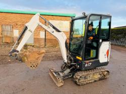 BOBCAT E17 EXCAVATOR*759 HOURS*YEAR 2022*C/W BUCKETS*VIDEO*