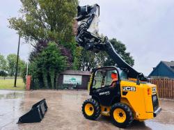 JCB 260 4WD SKIDSTEER *YEAR 2017, ONLY 182 HOURS * C/W WHEEL SAW & BUCKET *VIDEO*