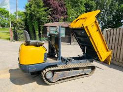 TRACKED DUMPER C/W DROP SIDE'S TIPPING BODY & RUBBER TRACKS *VIDEO*