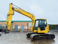 KOMATSU PC138US-8 EXCAVATOR*C/W QUICK HITCH*VIDEO*