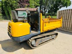TRACKED DUMPER C/W DROP SIDE'S TIPPING BODY & RUBBER TRACKS *VIDEO*