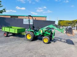 LEWIS 25QH FRONT LOADER TRACTOR*C/W TRAILER AND BUCKET*VIDEO*