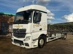 MERCEDES 1835 ACTROS HOOKLOADER LORRY*YEAR 2015*VIDEO*