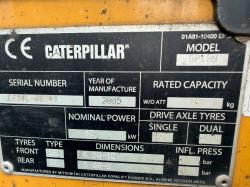 CATERPILLAR GP18N FORKLIFT*C/W PALLET TINES*VIDEO*