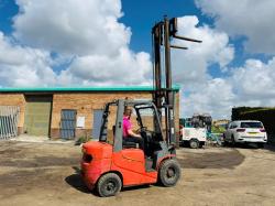 TCM FD25T6 FORKLIFT*C/W ISUZU ENGINE*VIDEO*