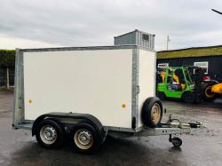 KNOTT TWIN AXLE BOX TRAILER*C/W FRONT AND REAR DOOR*VIDEO*