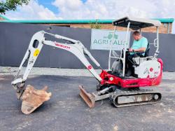 TAKEUCHI TB216 MINI EXCAVATOR*YEAR 2019*C/W 3 BUCKETS/RIPPER*VIDEO*