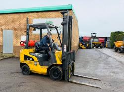 CATERPILLAR GP20NT FORKLIFT*YEAR 2015*C/W PALLET TINES*VIDEO*