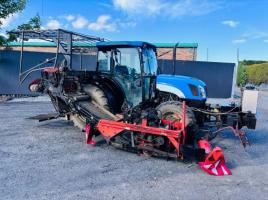 NEW HOLLAND TN75DA TRACTOR *C/W TURFER CONVEYOR AND PALLET TINES*VIDEO*
