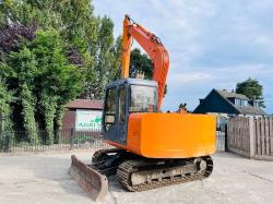 HITACHI EX60-3 TRACKED EXCAVATOR C/W BUCKET & BLADE *VIDEO*