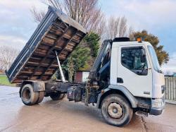 DAF LF55.220 4X2 TIPPER LORRY C/W HIAB 099 CRANE CHOICE OF 5 *VIDEO*
