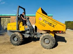 TEREX PT9000 9 TONNE STRAIGHT TIP DUMPER*C/W ROLL BAR*VIDEO*