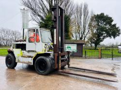 LJUNGBY TRUCK DIESEL FORKLIFT C/W SIDE SHIFT & TINE EXTENSIONS *VIDEO*