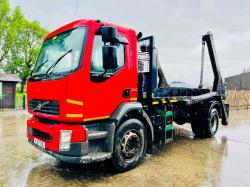 VOLVO FL240 4X2 SKIP LORRY * YEAR 2007* C/W MANUAL GEAR BOX & TELESCOPIC ARMS *VIDEO*