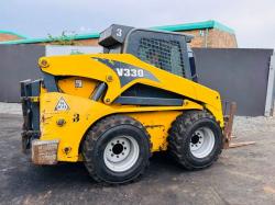 GHEL V330 HI LIFT SKIDSTEER*YEAR 2012*C/W NEW WHEELS AND TYRES & PALLET TINES*VIDEO*